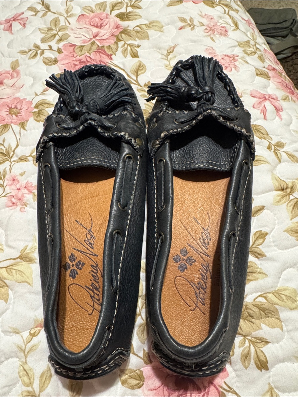 Patricia Nash Bue Leather Tassel Moccasins